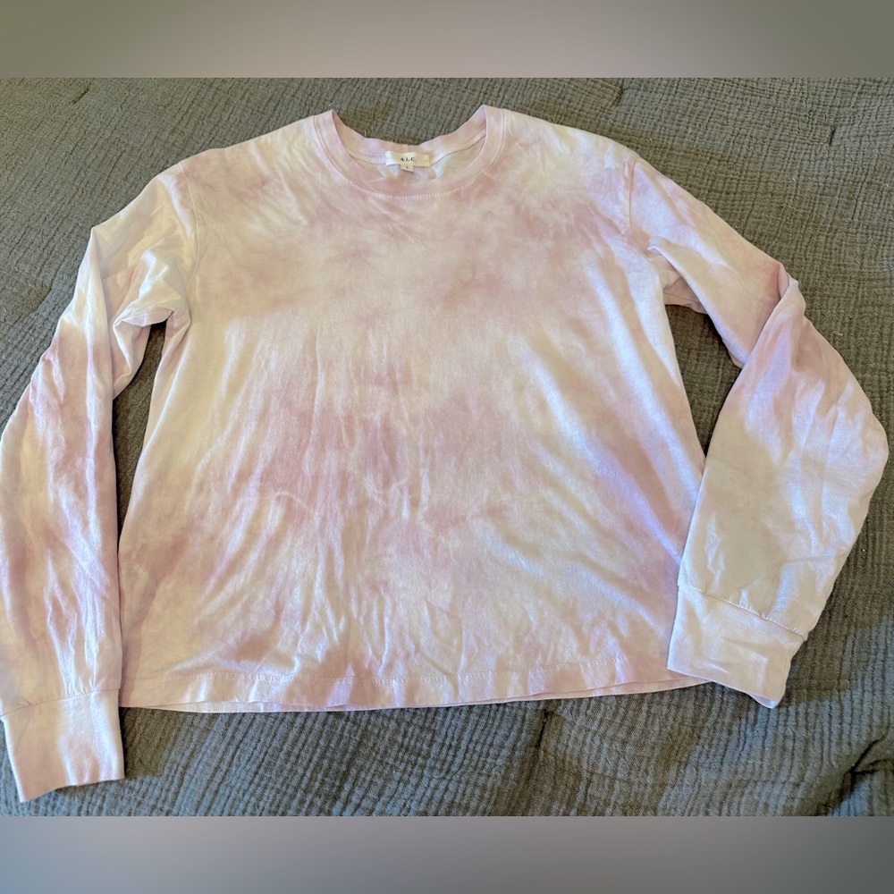ALC Tye dye pink top